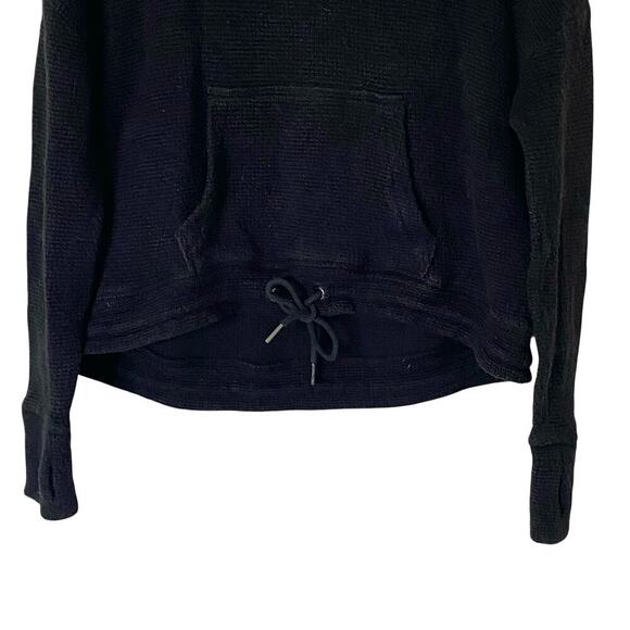 SWEATY BETTY Restful Boucle Textured Pullover Sweatshirt Black, Size 8 - Picture 8 of 14